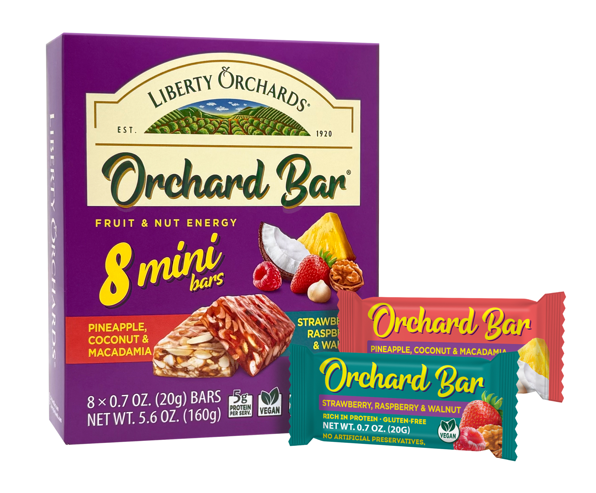 8‑Mini Orchard Bars - Liberty Orchards