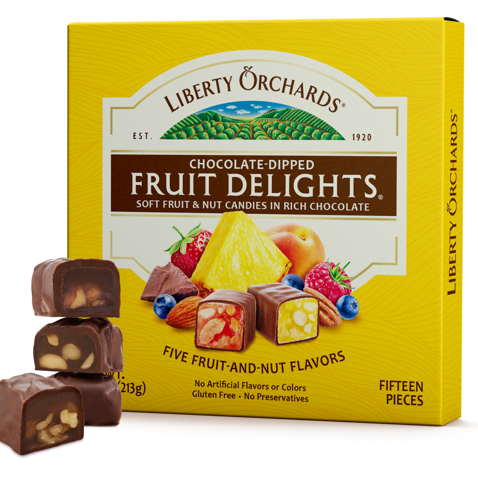 7.5oz Chocolate-Dipped Fruit Delights - Liberty Orchards