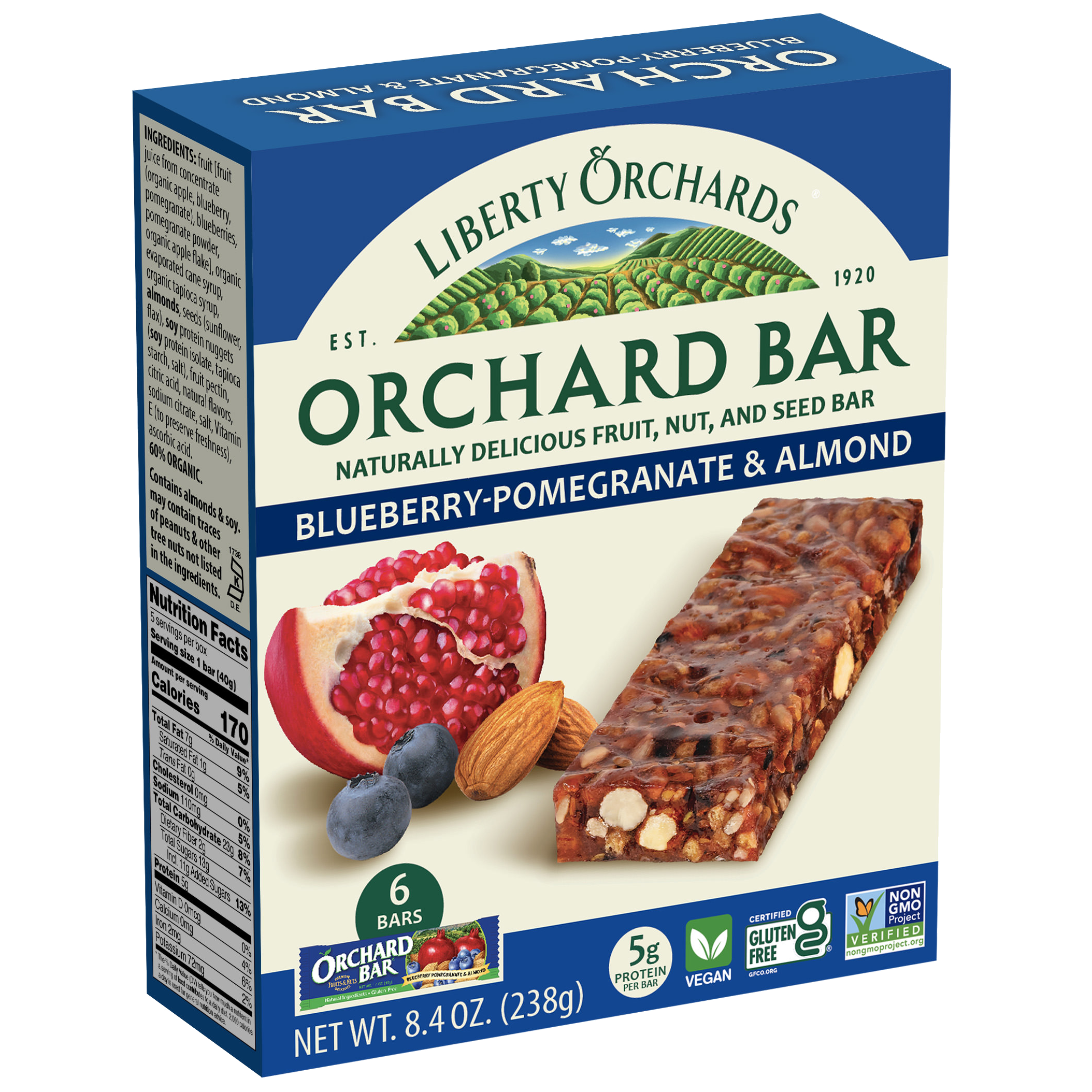 Blueberry Pomegranate Almond Bars