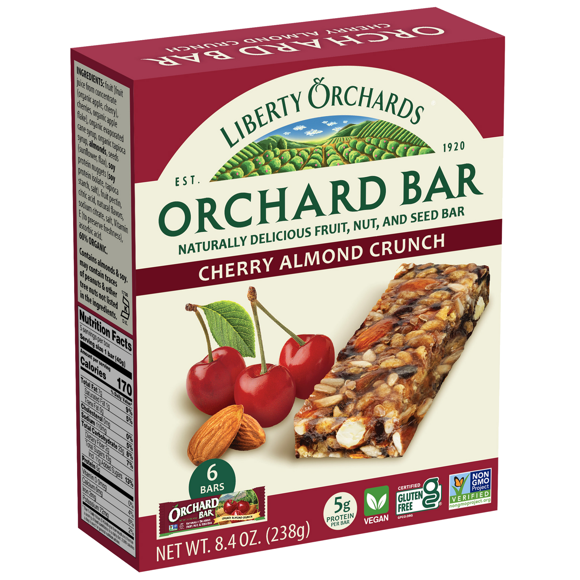 【美品】YAECA / LIBERTY ONEPIECE / ORCHARD Blueberry Pomegranate Almond Bars – Liberty Orchards