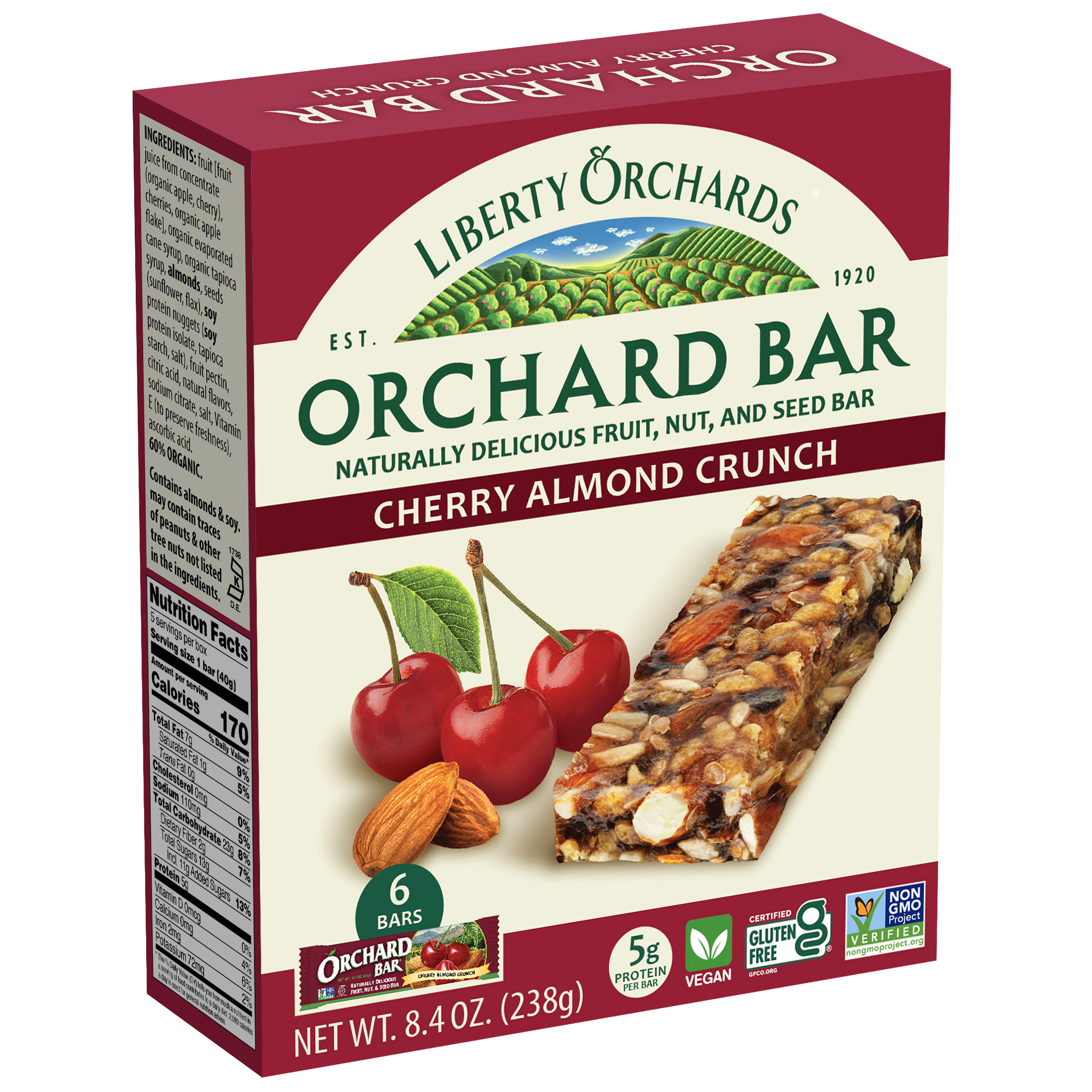 Cherry Almond Crunch Orchard Bars
