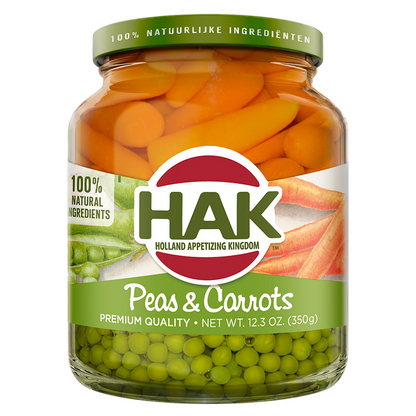 12.3oz HAK Peas & Carrots - Liberty Orchards