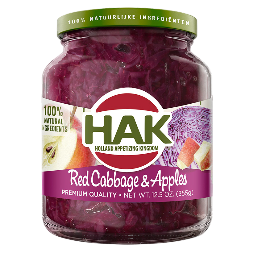 12.5oz HAK Red Cabbage and Apples - Liberty Orchards