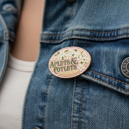 Vintage Aplets & Cotlets Pin (1.25” wide)