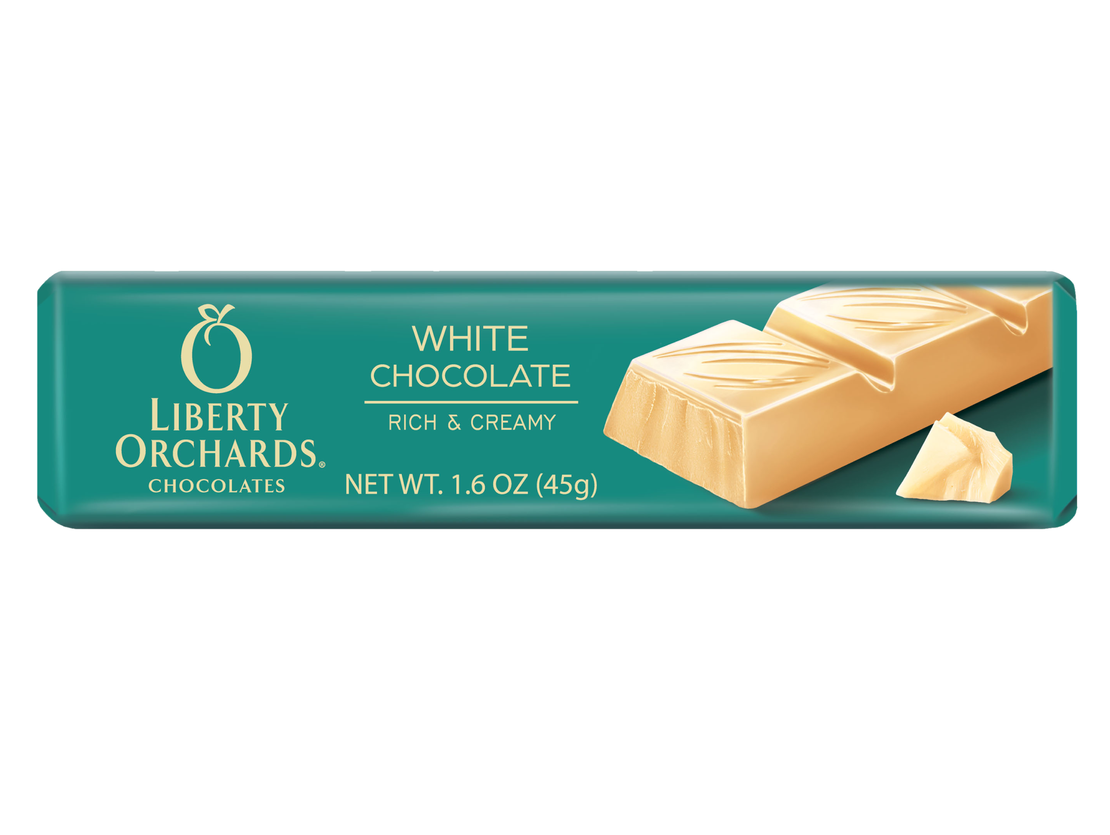 1.6oz White chocolate mini bar - Liberty Orchards