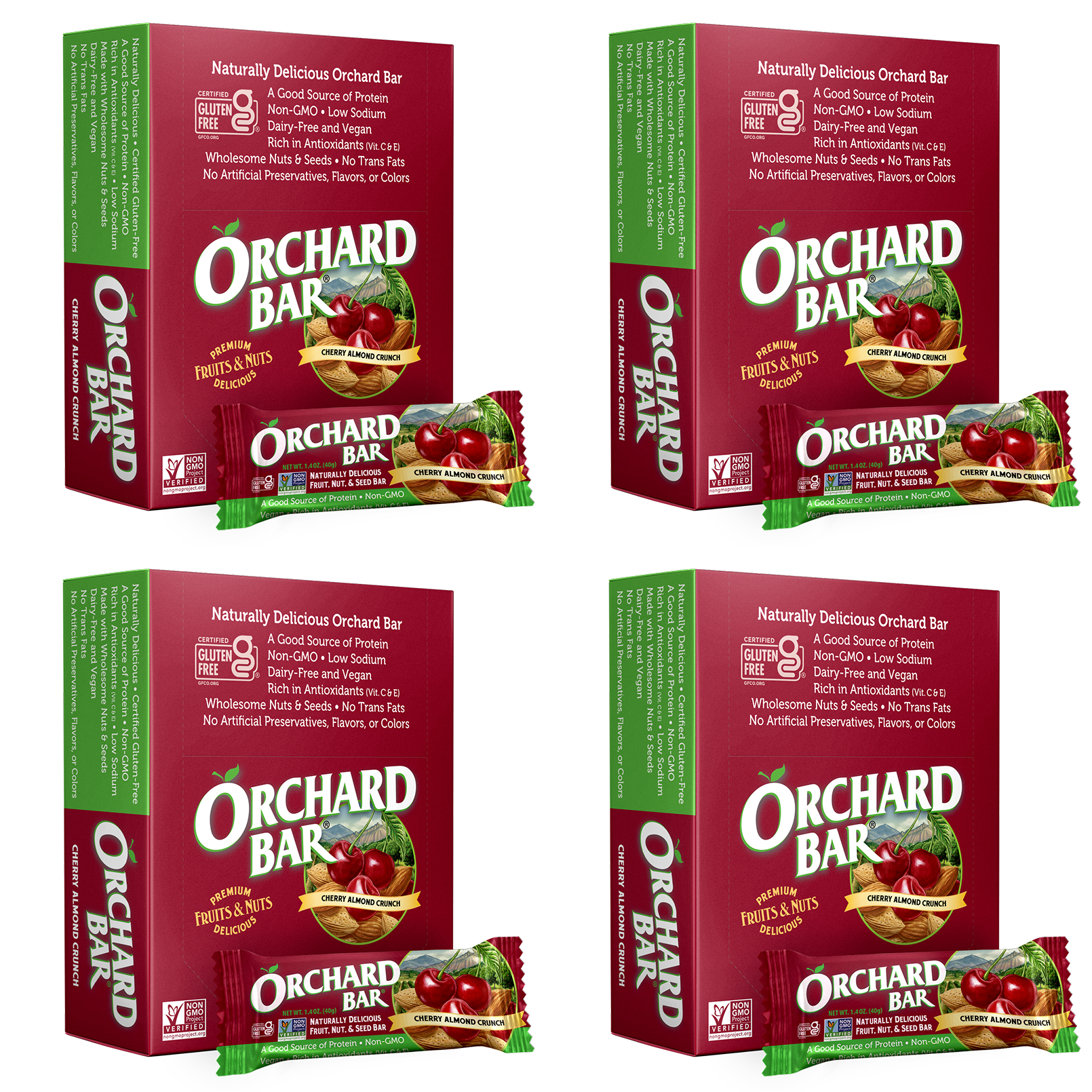 4 Orchard Bars Boxes - Cherry