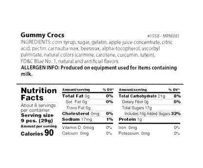 Gummy Crocs - Liberty Orchards