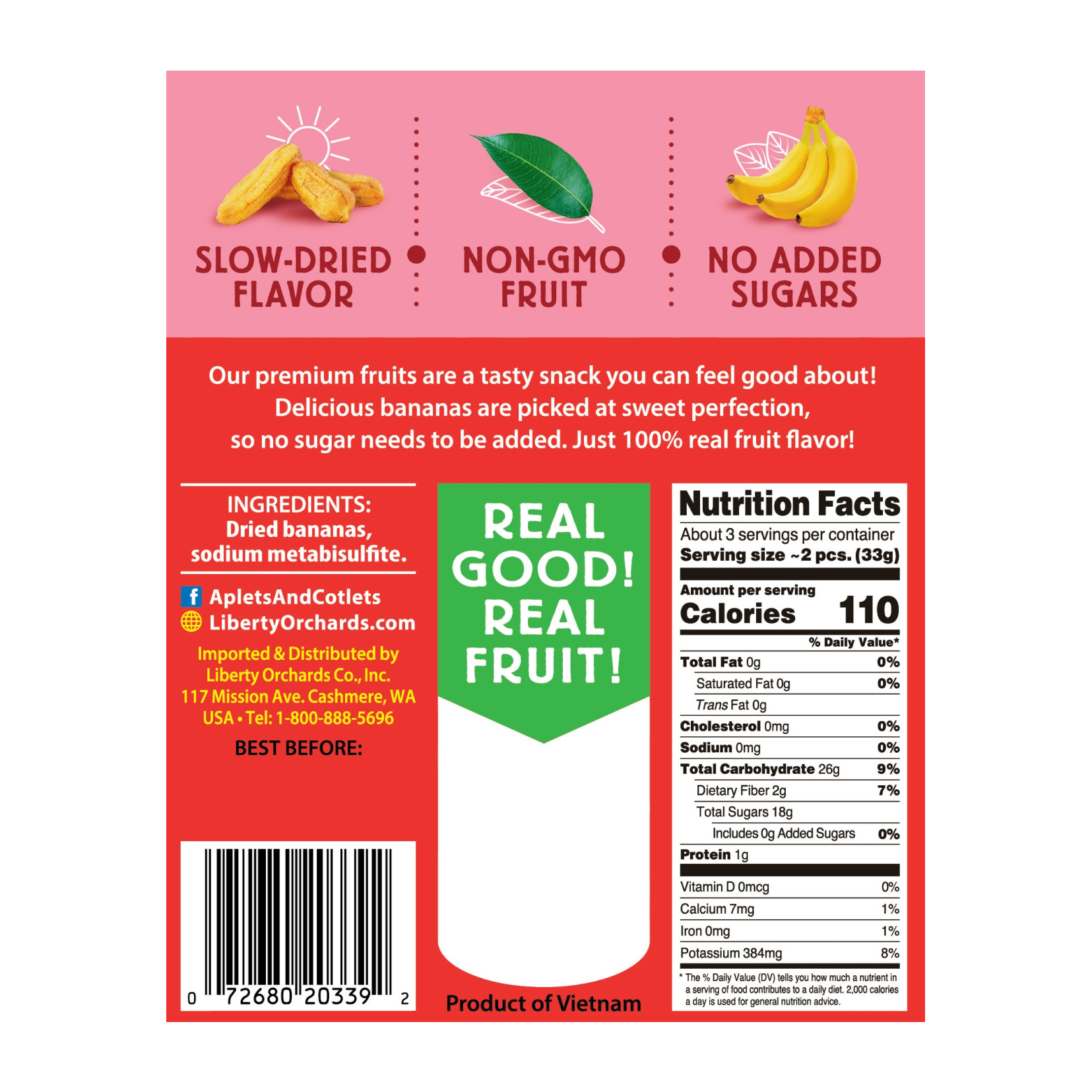 Dried Banana - Liberty Orchards