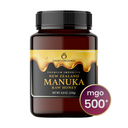 8.8oz MGO 500+ Manuka raw Honey - Liberty Orchards
