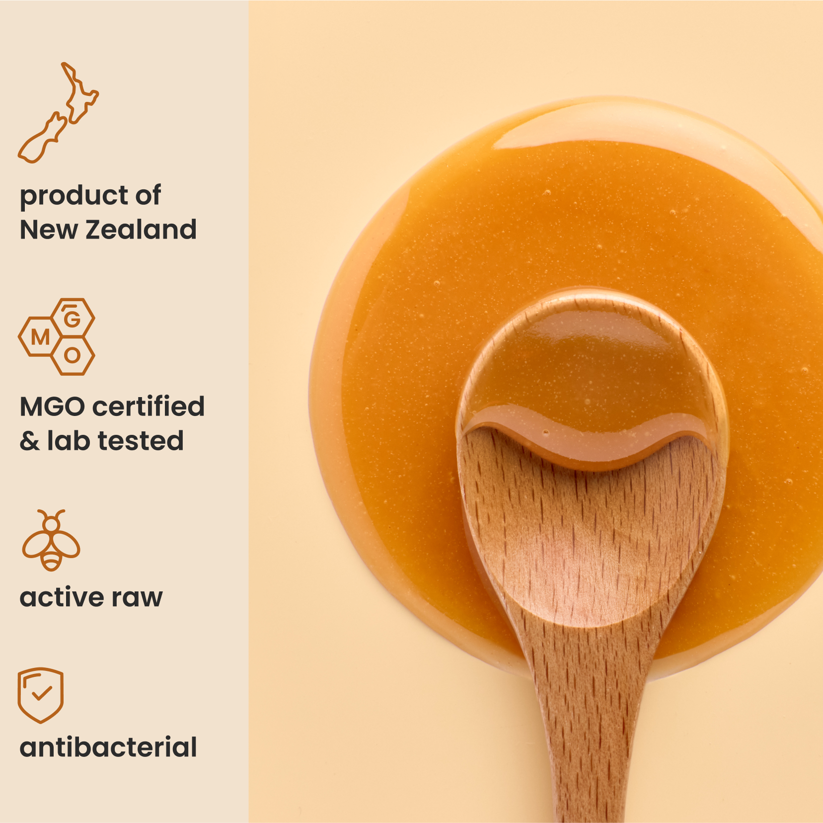 8.8oz MGO 50+ Manuka raw Honey - Liberty Orchards