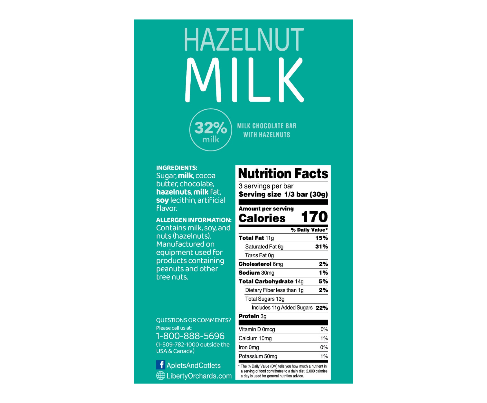 Hazelnut & Milk - Liberty Orchards