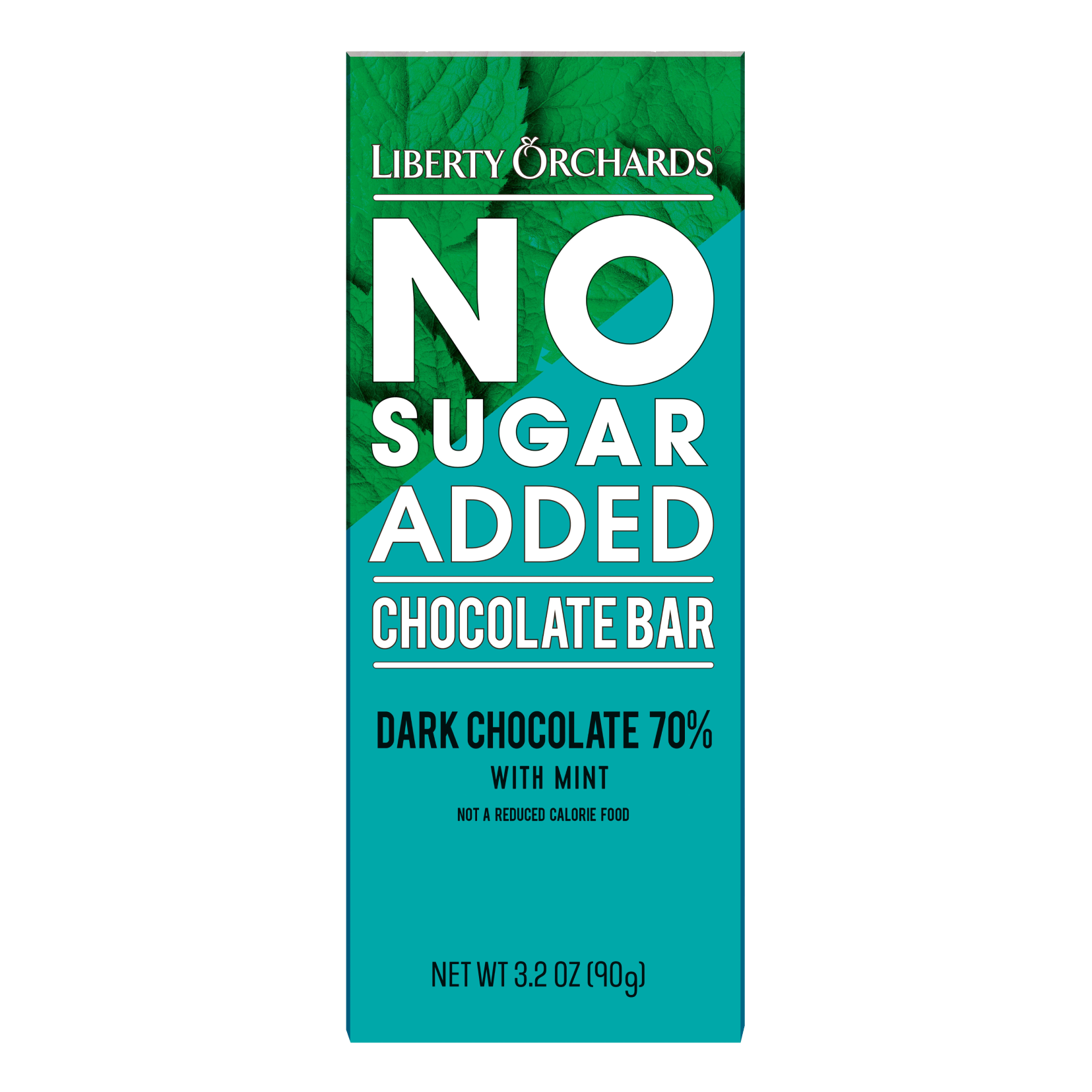 No Sugar Added Dark chocolate bar with mint - Liberty Orchards