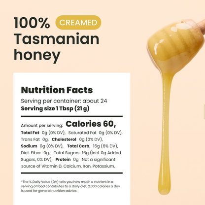 17.6oz Honey Leatherwood (creamed) - Liberty Orchards