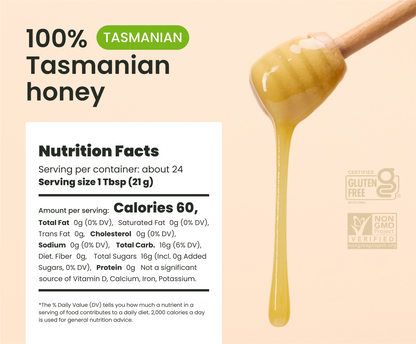 17.6oz Honey Tasmanian Manuka - Liberty Orchards