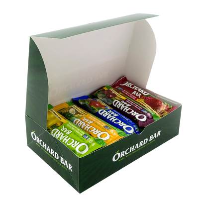 Orchard Bar 5‑Flavor Mix with fresh berries, pears, pineapples, almonds and coconut